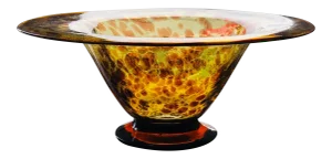 Vintage Blown Glass Murano Art Centerpiece Bowl