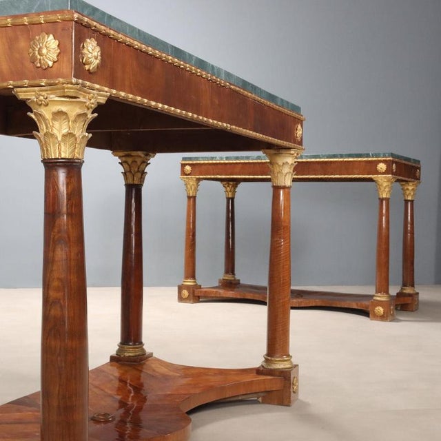 Empire Console Table in Cherry For Sale - Image 3 of 14