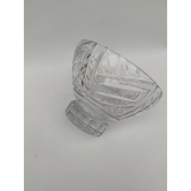 Crystal Lorraine Cross Bowl from Daum Nancy, 1950s For Sale - Image 6 of 8