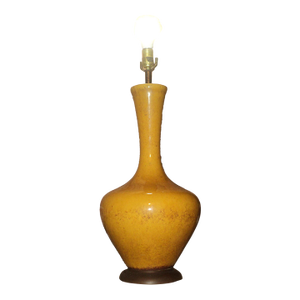 Large Mustard Yellow 60's 70's Mid Century Modern Table Lamp