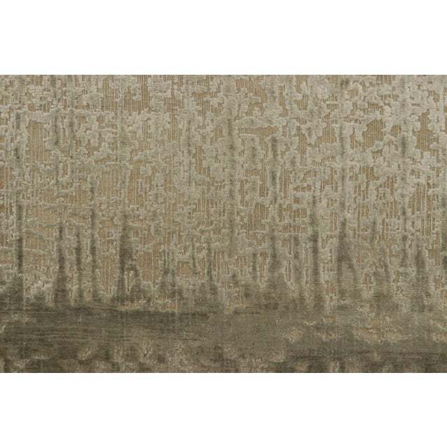 Rug & Kilim Rug & Kilim’s Oversized Abstract Runner Rug in Beige-Brown Tones For Sale - Image 4 of 8