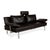 Living Platform Leather Three-Seater Sofa and Brown Ottoman from Walter Knoll, Set of 2 For Sale - Image 4 of 17