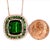 Diamond Tourmaline Garnet Pendant Necklace 9.13 TCW GIA Certified For Sale - Image 11 of 12