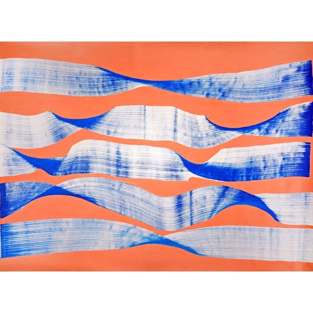 Sumit Mehndiratta, Algorithmic Waves, Acrylic on Canvas For Sale
