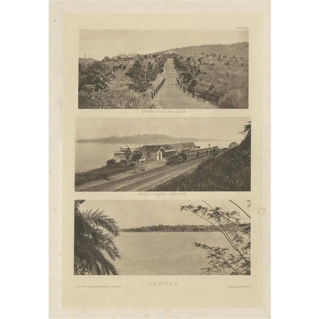 Scenes of Singapore and Johore, 1907, Photogravure For Sale