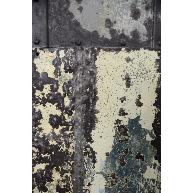 Vintage Raw Industrial Metal Factory Cabinet with Shelves, 1950s For Sale - Image 18 of 18