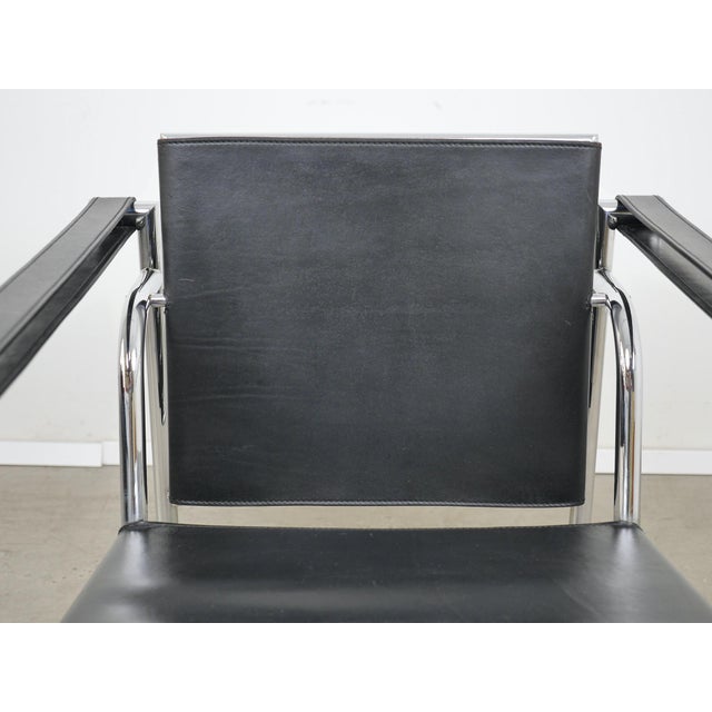 Tubular Steel LC 1 Chair by Le Corbusier, Pierre Jeanneret & Charlotte Perriand for Cassina, Italy, 1980s For Sale - Image 14 of 18