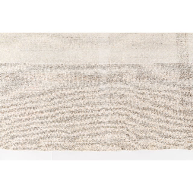 1960s Neutral Home Decor Kilim For Sale - Image 6 of 10