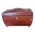19th Century Mahogany Tea Caddy With Divided Interior For Sale