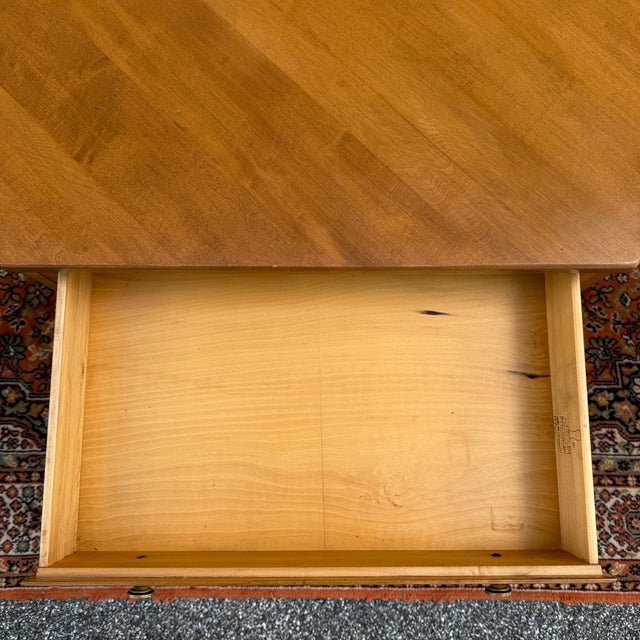 American Vintage Dearborn Furniture American Traditional Solid Maple Corner Desk With Drawer For Sale - Image 3 of 12
