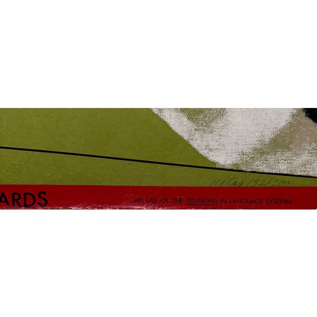 R.B. Kitaj (British American 1932-2007) Hand signed and numbered Screenprint Measures approximately 24.5 X 16.65 inches...