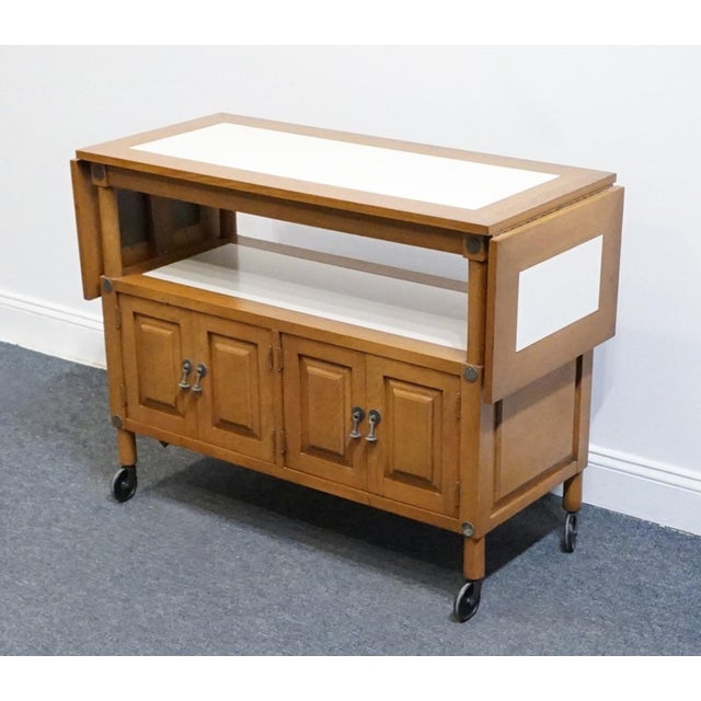 UNIQUE FURNITURE Solid Oak Southwestern Mediterranean 64" Drop Leaf Server Buffet 5562 - American Fiesta Finish 31.5" High...