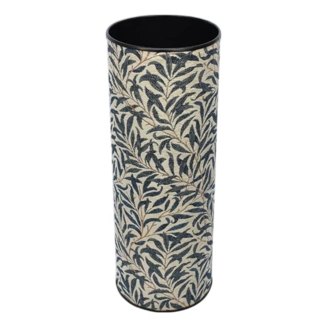 Willow Bough Blue Tapestry Umbrella Stand For Sale