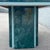 Paper Postmodern Sky Blue and Faux Green Marble Laminate Dining Table For Sale - Image 7 of 12