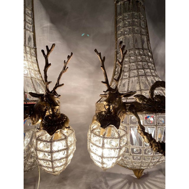 Circa 1980 French Louis XVI Gold Bronze Wall Lamps/ Sconces – Pair For Sale - Image 15 of 18