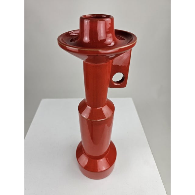 Ceramic Candlesticks by Enzo Bioli for Il Picchio, Italy, 1970s, Set of 2 For Sale - Image 9 of 16