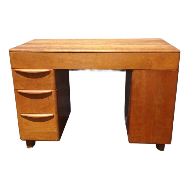 Authentic Vintage Mid Century Modern Heywood Wakefield Desk For Sale
