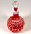 Late 19th Century Hobbs Windows Swirl Cranberry Opalescent Cruet No. 326 c. 1888 For Sale - Image 5 of 10