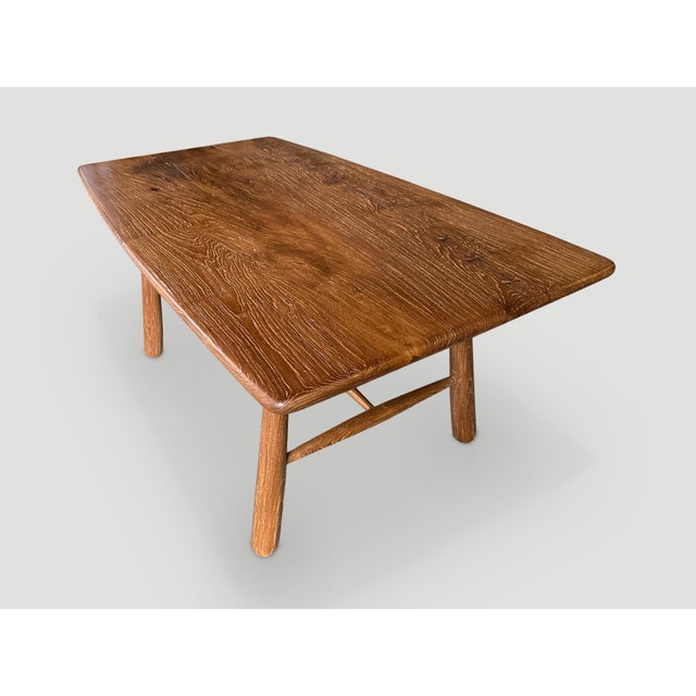 Midcentury Couture Teak Wood Dining Table or Desk For Sale - Image 11 of 18