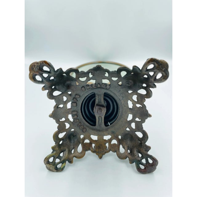 Metal Early 1900s Golden Mfg. Co. Chicago Swivel Asian-Style Vanity Mirror For Sale - Image 7 of 12