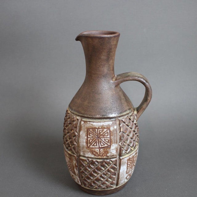 Vintage French Ceramic Pitcher by Alexandre Kostanda, 1960s For Sale - Image 4 of 15