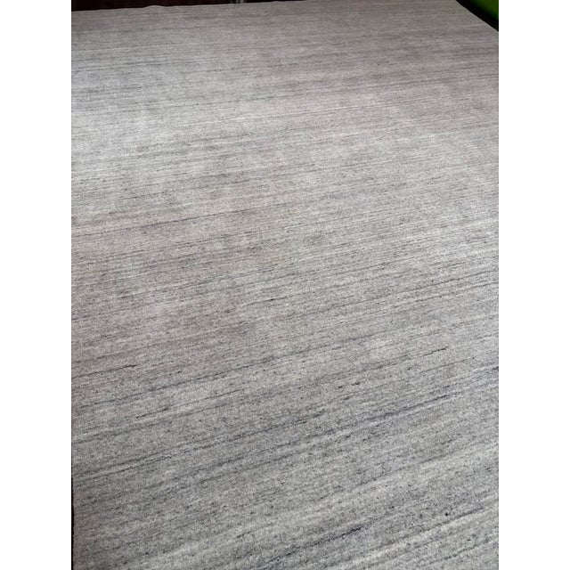 Textile Rh Amara Wool Rug – Marled Light Grey (8x10) For Sale - Image 7 of 8