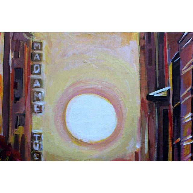 Original acrylic painting of Manhattanhenge on 42nd street by Madame Tussauds Museum.Size 20X16