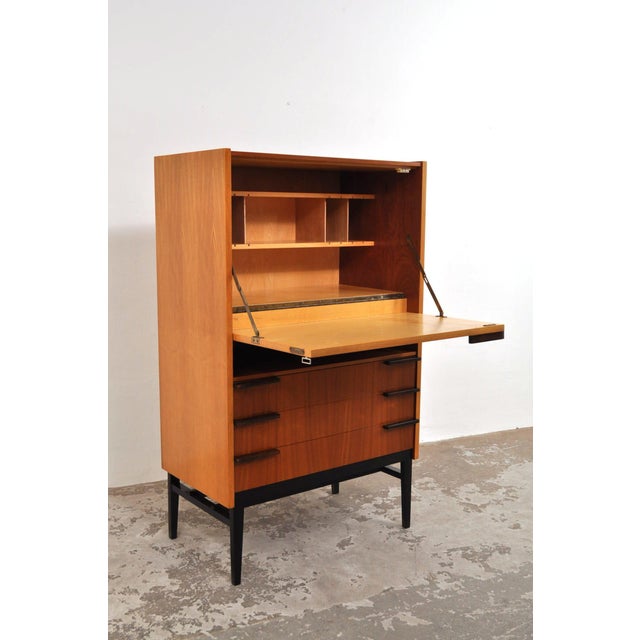 Mid-Century Modern Mid-Century Modern Highboard with Secretaire by Frantisek Mezulanik for Up Zavody, 1960s For Sale - Image 3 of 16