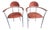 1980s Attributed to Post Modern Italian Pair of "Stiletto" Chairs For Sale