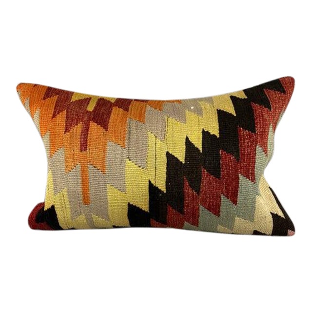 16 x 24 Kilim Pillow Turkish Secret Garden Pillow Cushion Cover For Sale