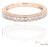 14k (585) Rose Gold Natural Diamond Milgrain Engraved Band Ring Size 6 For Sale