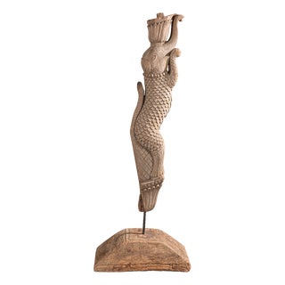 Vintage Carved Yali Temple Bracket, 1940s For Sale