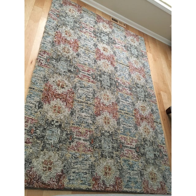 Crate and Barrel Alvarez Garden Hand Tufted Wool Blend Rug 6' x 9
