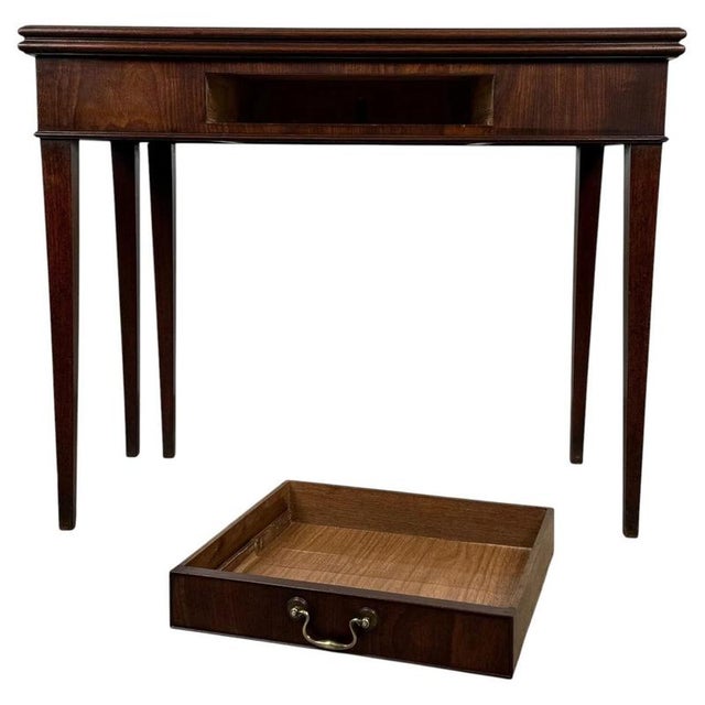 Antique English Mahogany Tea Table, 1800s For Sale - Image 4 of 13