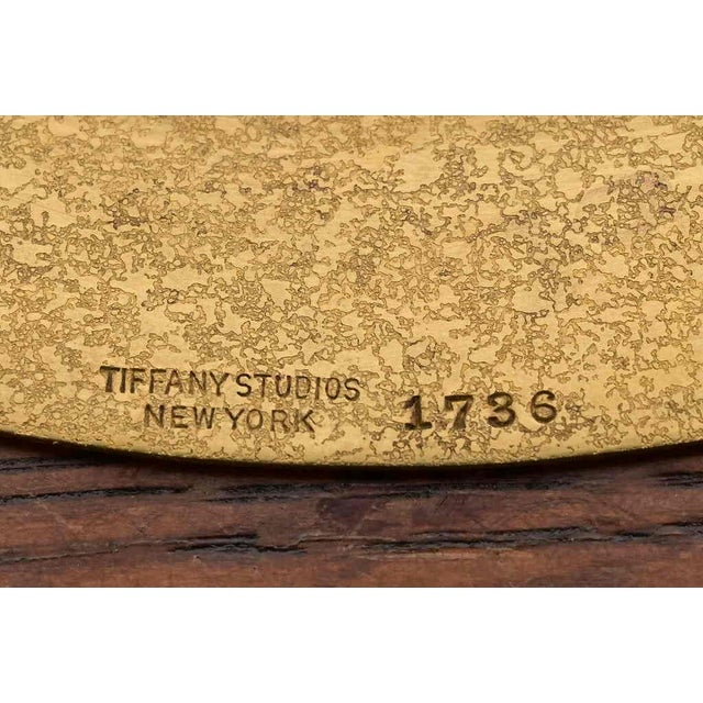 Tiffany Studios New York Bronze Doré Charger Plate or Tray For Sale - Image 12 of 13