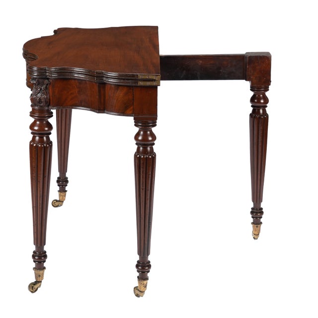 Federal Flip Top Mahogany Game Table Attributed to Samuel Field McIntire, 1810-15 For Sale - Image 9 of 18