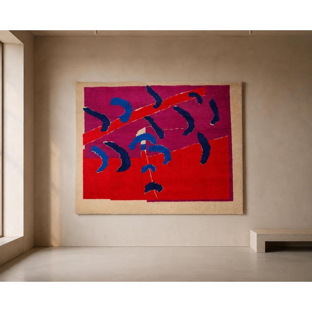 Large Wall Tapestry by Anneke Van Der Heijden, 1980s For Sale - Image 14 of 14