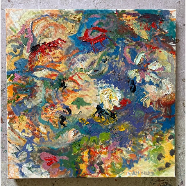 Sunshine, Abstract Oil Painting, Framed Gallery Arts For Sale - Image 4 of 7