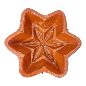 Antique French Terracotta Cake Mold *Star*