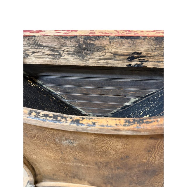 Vintage Painted Tavern Americana Poker Card Game Table For Sale - Image 12 of 17