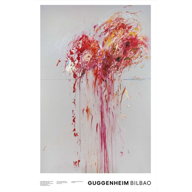Cy Twombly Nine Discourses on Commodus Official Exhibition Poster Dimensions: 27,5 x 39,3 in / 70 x 100 cm Sold unframed