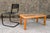 Mid-Century Modern Openwork Coffee Table in Pine and Glass, France, 1980 For Sale - Image 3 of 10