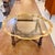 Mid 20th Century Baker Attributed Regency-Style Coffee Table Features a Distinctive Scalloped Brass Tray Top and a Barley Twist Oak Base For Sale - Image 5 of 12