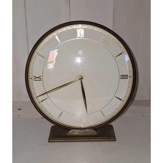 Vintage German Art Deco Table Clock by Junghans, 1930s For Sale - Image 6 of 6