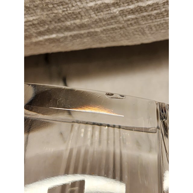 Vintage Lenox 11" Heavy Cut Crystal Vase, 1992 or Earlier – 9.9 LBS For Sale - Image 9 of 18