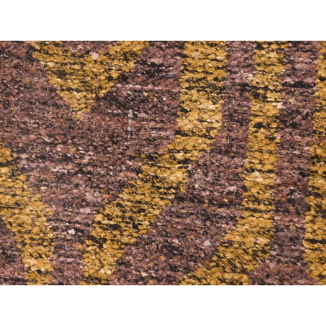 Gold Modern Flat Weave Rug - 8' X 10'5" For Sale - Image 8 of 16