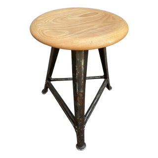 Industrial Work Stool from Rowac, 1930s For Sale