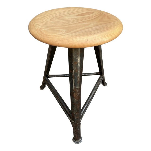 Industrial Work Stool from Rowac, 1930s For Sale