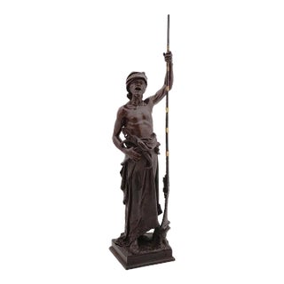 French Orientalist Bronze of Arab Soldier After Joaquin Angles (1859-1925) For Sale