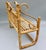Boho Chic Vintage Boho Bamboo & Rattan Wall Shelf With Towel Bar — Scroll Arm Design For Sale - Image 3 of 7